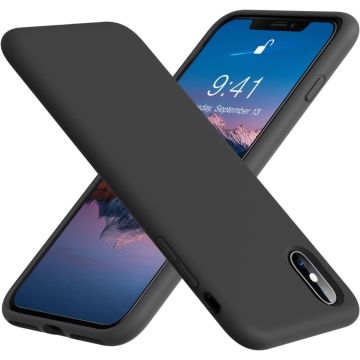 TURTOS Silicone Case, iPhone X/XS, black