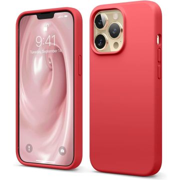 TURTOS Magnetic Silicone Case, iPhone 13 Pro, red