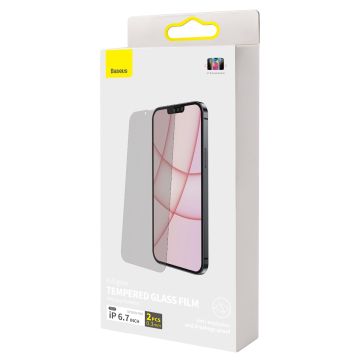 Helglasfilm för iPhone 13/13 Pro med anti-spy, transparent