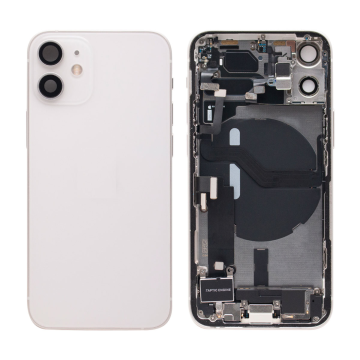 iPhone 12 mini backcover+frame and parts, Silver, Pulled