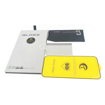 Full cover tempered glass for iPhone 15 Plus/16 Plus