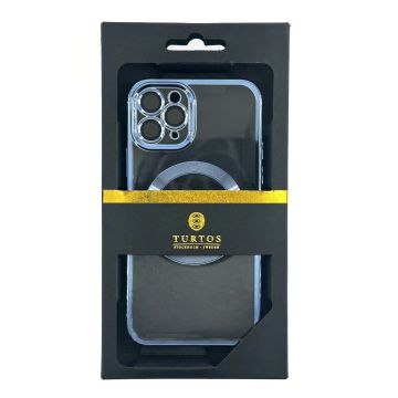 Magnetic transparent case for iPhone 11 Pro, Sierra Blue