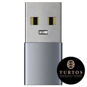 TURTOS Adapter USB-A to USB-C, Space Grey
