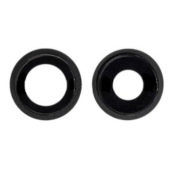 iPhone 12/12 Mini Rear Camera Holder with Lens - Black