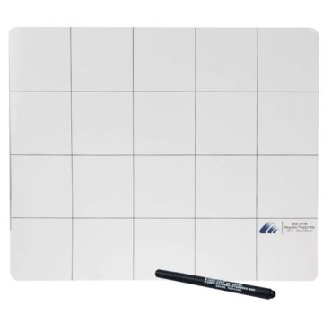 Magnetic Gridlined Mat with marker pen