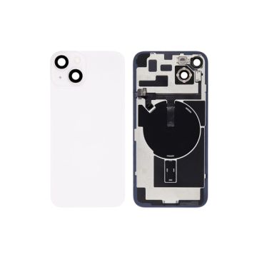 iPhone 14 Plus back cover glass, White, Pulled