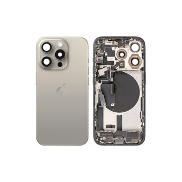 iPhone 15 Pro backcover+frame and parts, Natural, Pulled