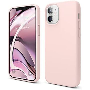 TURTOS Magnetic Silicone Case, iPhone 12 Mini, pink