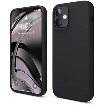 TURTOS Magnetic Silicone Case, iPhone 12 Mini, black