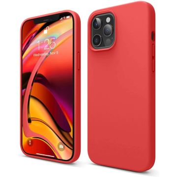 TURTOS Magnetic Silicone Case, iPhone 12 Pro Max, red