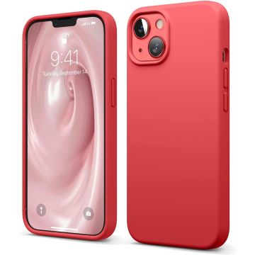 TURTOS Magnetic Silicone Case, iPhone 13 Mini, red