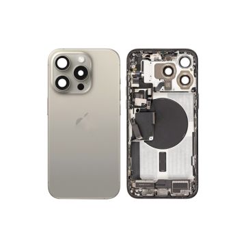 iPhone 15 Pro Max backcover+frame and parts, Natural, Pulled