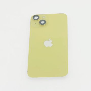 iPhone 14 Plus back cover glass, Yellow, Pulled