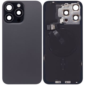 iPhone 15 Pro Max back cover glass, Black Titanium, Pulled