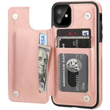 iPhone 11 Case + wallet, gold