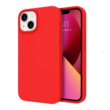 TURTOS Magnetic Silicone Case, iPhone 13, red