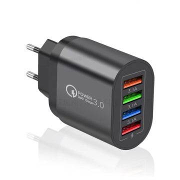 Turtos Travel Charger, black