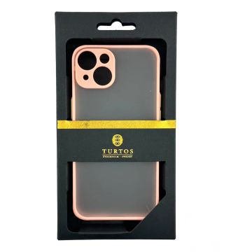 Turtos Shockproof Armor Matte Case for iPhone 14, pink
