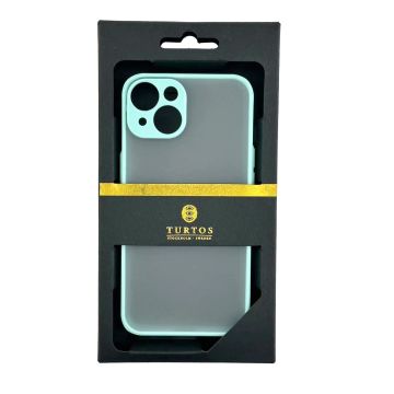 Turtos Shockproof Armor Matte Case for iPhone 14, Sky Blue