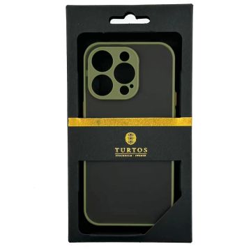 Turtos Shockproof Armor Matte Case for iPhone 14 Pro, Army Green