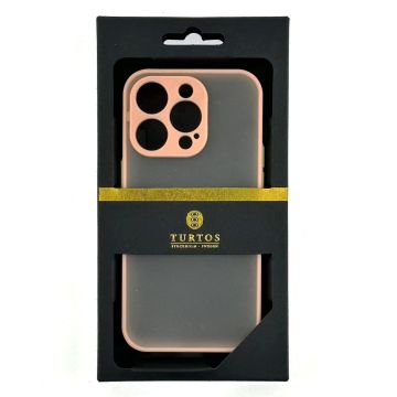 Turtos Shockproof Armor Matte Case for iPhone 14 Pro, pink