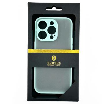Turtos Shockproof Armor Matte Case for iPhone 14 Pro, Sky Blue