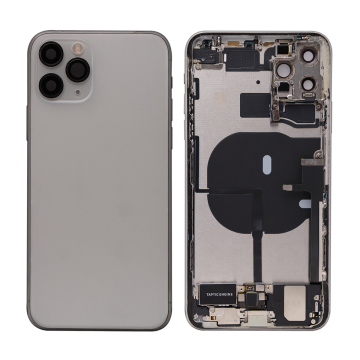 iPhone 11 Pro Max backcover+frame and parts, Silver, Pulled