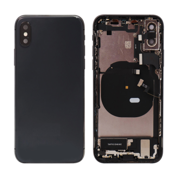 iPhone XS backcover + frame and parts, Black, Pulled