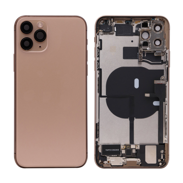 iPhone 11 Pro Max backcover+frame and parts, Gold, Pulled