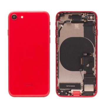 iPhone SE 2020 backcover+frame and parts, Red, Pulled