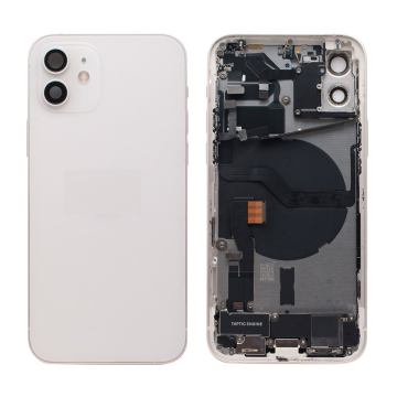 iPhone 12 backcover+frame and parts, Silver, Pulled