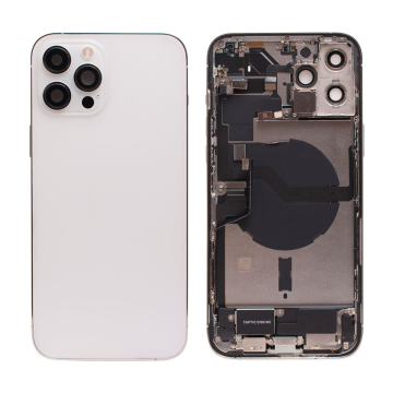 iPhone 12 Pro Max backcover+frame and parts, Silver, Pulled