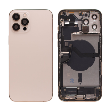 iPhone 12 Pro Max backcover+frame and parts, Gold, Pulled