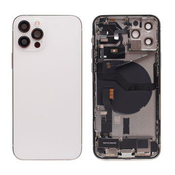 iPhone 12 Pro backcover+frame and parts, Silver, Pulled