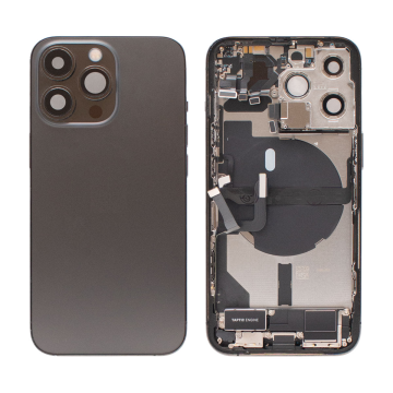 iPhone 13 Pro backcover+frame and parts, Black, Pulled