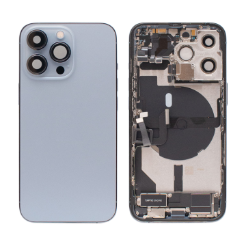 iPhone 13 Pro backcover+frame and parts, Blue, Pulled