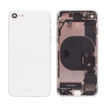 iPhone SE 2020 backcover+frame and parts, White, Pulled