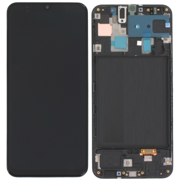Samsung A305 (A30 2019) Black - (W/Frame) LCD