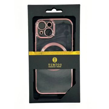 Magnetic transparent case for iPhone 15, Ross