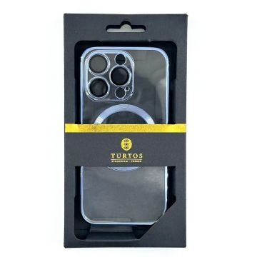 Magnetic transparent case for iPhone 14 Pro, Sierra Blue