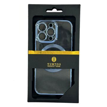 Magnetic transparent case for iPhone 13 Pro, Sierra Blue