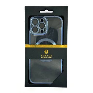 Magnetic transparent case for iPhone 13 Pro Max, Sierra Blue