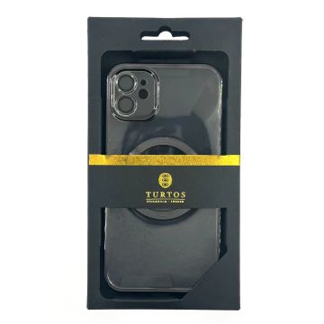 Magnetic transparent case for iPhone 11, Black
