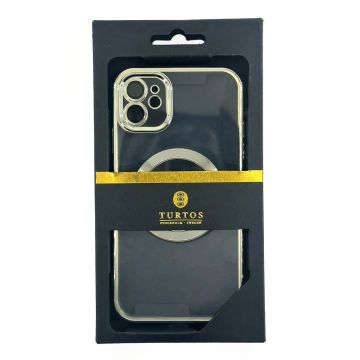 Magnetic transparent case for iPhone 11, Silver