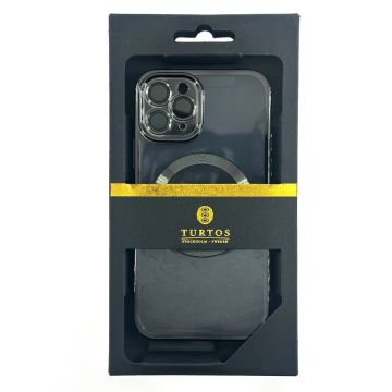 Magnetic transparent case for iPhone 11 Pro, Black