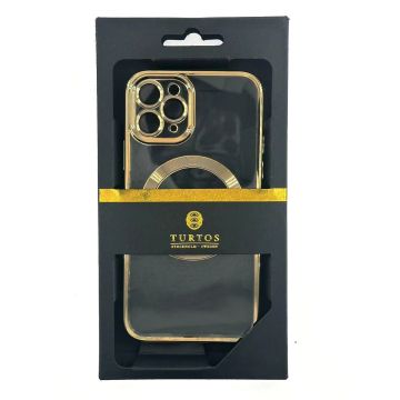 Magnetic transparent case for iPhone 11 Pro, Gold