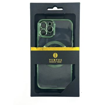 Magnetic transparent case for iPhone 11 Pro, Green
