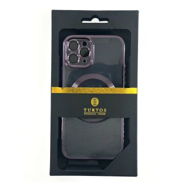 Magnetic transparent case for iPhone 11 Pro, Purple