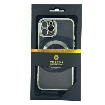 Magnetic transparent case for iPhone 11 Pro, Silver