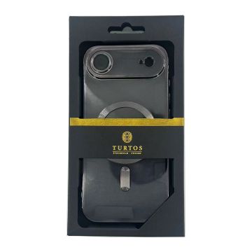 Magnetic transparent case for iPhone 17 Air, Black